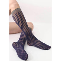 Oroblu Dames Kniekousen Checked Lace 20 Kniekous VOBC67921 - Jambelles