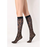 Oroblu Dames Kniekousen Shaded Roses 20 Kniekous VOBC67920 - Jambelles