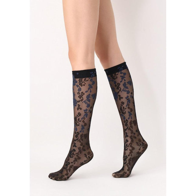 Oroblu Dames Kniekousen Shaded Roses 20 Kniekous VOBC67920 - Jambelles