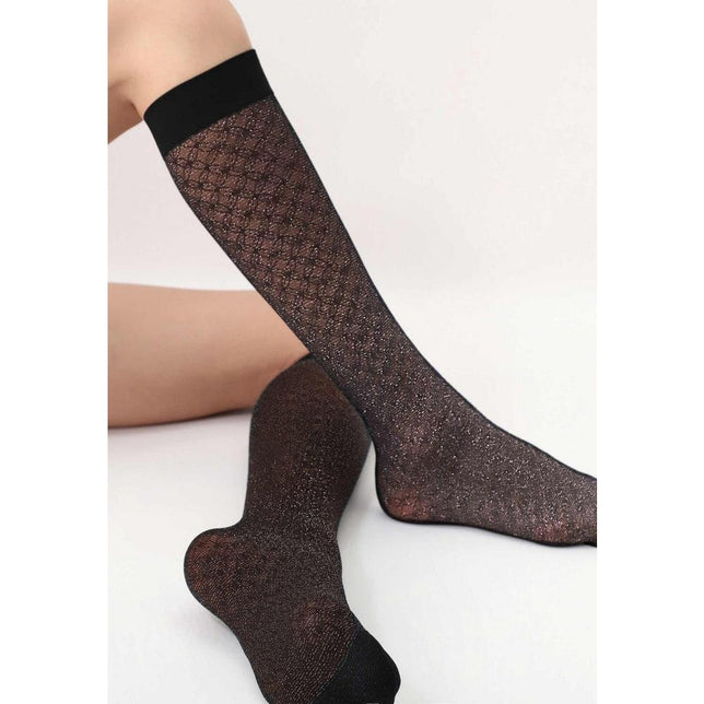 Oroblu Dames Kniekousen Sparkly Lace 40 Kniekous VOBC67541 - Jambelles