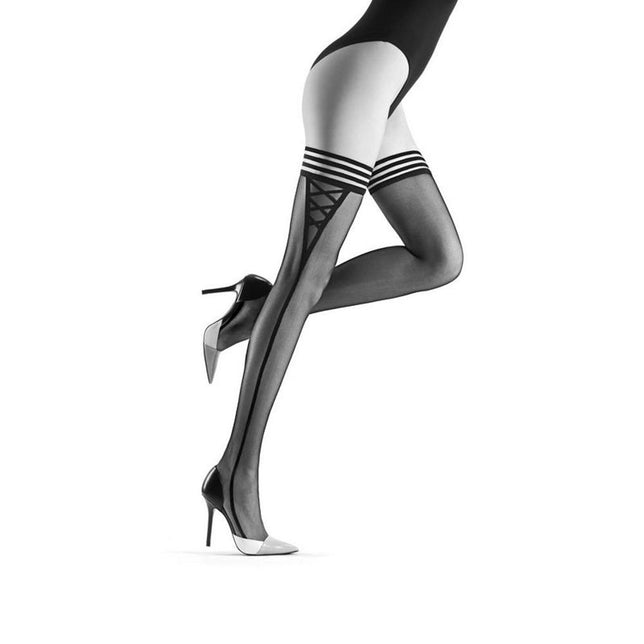 Oroblu Dames Kousen Temptation Stay-Up VOBC01482 - Jambelles