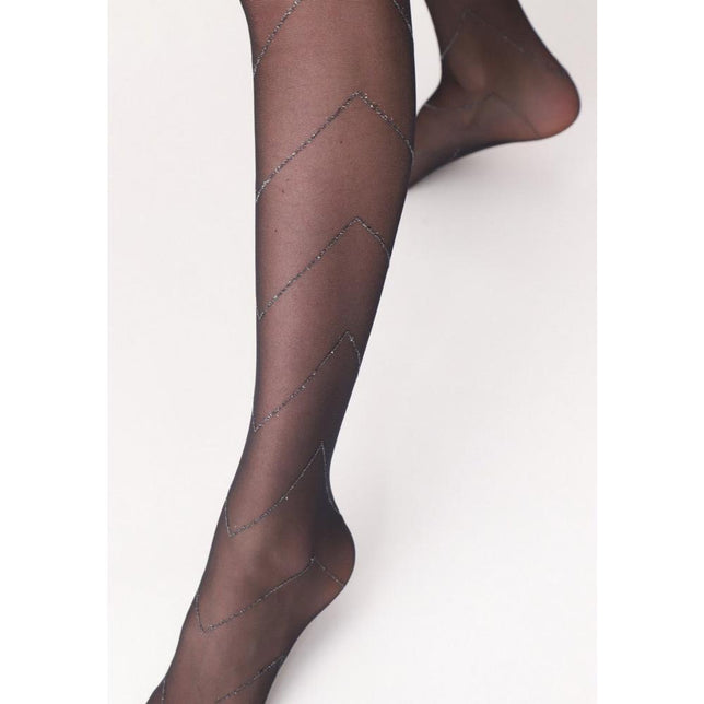 Oroblu Dames Panty Bright Chevron 30 VOBC67908 - Jambelles