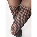 Oroblu Dames Panty Checked Lace 20 VOBC67915 - Jambelles