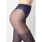 Oroblu Dames Panty Checked Lace 20 VOBC67915 - Jambelles