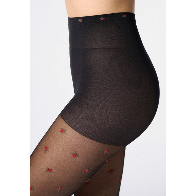 Oroblu Dames Panty Floral Fancy 30 VOBC68253 - Jambelles