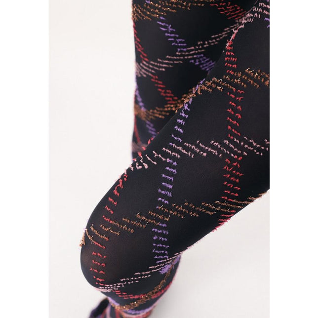 Oroblu Dames Panty Fur Tartan 50 VOBC67907 - Jambelles