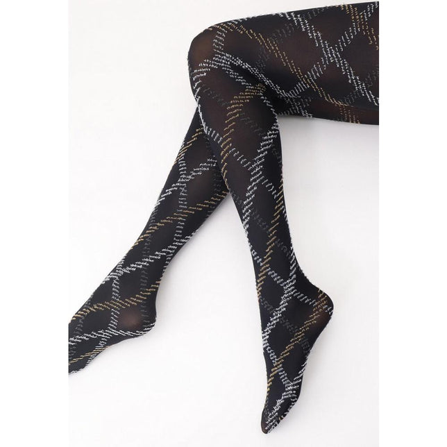 Oroblu Dames Panty Fur Tartan 50 VOBC67907 - Jambelles