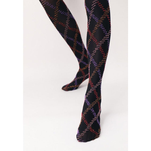 Oroblu Dames Panty Fur Tartan 50 VOBC67907 - Jambelles