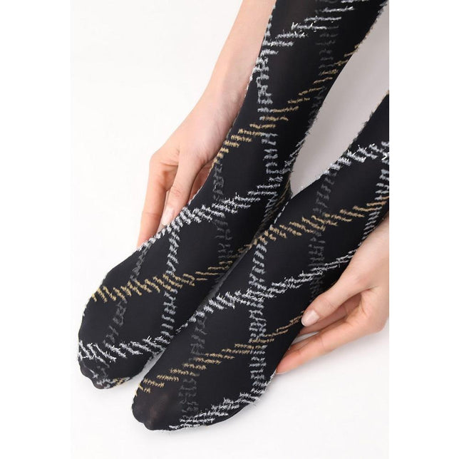 Oroblu Dames Panty Fur Tartan 50 VOBC67907 - Jambelles