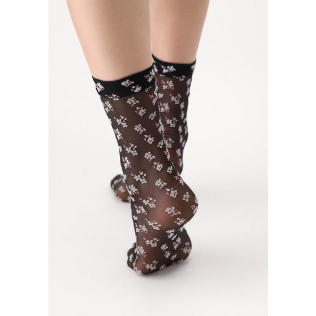 Oroblu Dames Panty Kniekousen Demi-Bas Blossom Sok VOBC67016 - Jambelles