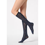 Oroblu Dames Panty Kniekousen Floral Roses 50 VOBC68270 - Jambelles