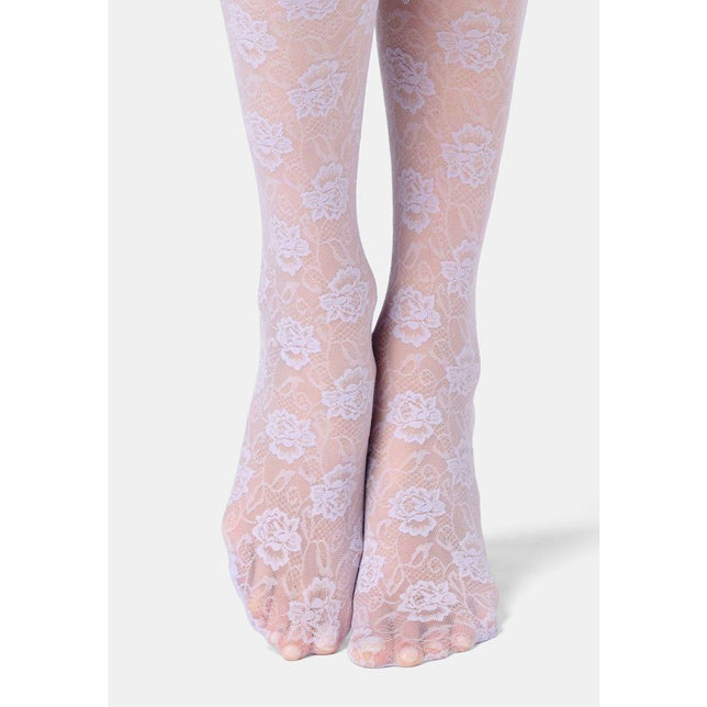 Oroblu Dames Panty Kniekousen Lace Allure 30 Kniekous Vobc68498 - Jambelles