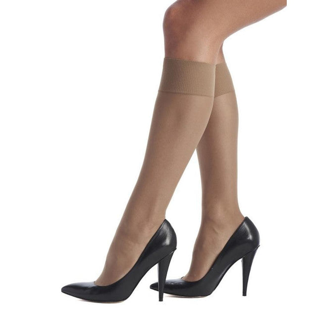 Oroblu Dames Panty Kniekousen Mibas Jeune Kneehigh 20 den Lycra VOBC40024 - Jambelles
