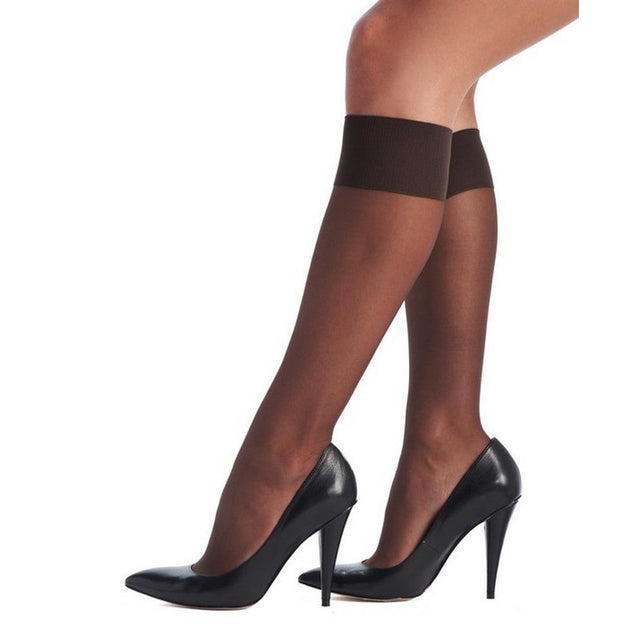 Oroblu Dames Panty Kniekousen Mibas Lycia kneehigh 15 den lycra VOBC01056 - Jambelles