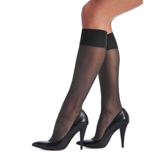 Oroblu Dames Panty Kniekousen Mibas Lycia kneehigh 15 den lycra VOBC01056 - Jambelles