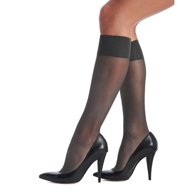 Oroblu Dames Panty Kniekousen Mibas Lycia kneehigh 15 den lycra VOBC01056 - Jambelles
