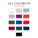 Kleurenkaart voor Oroblu Dames Panty Magie 40 shine met 13 stalen, waaronder wit, rood, blauw en zwart. - Jambelles