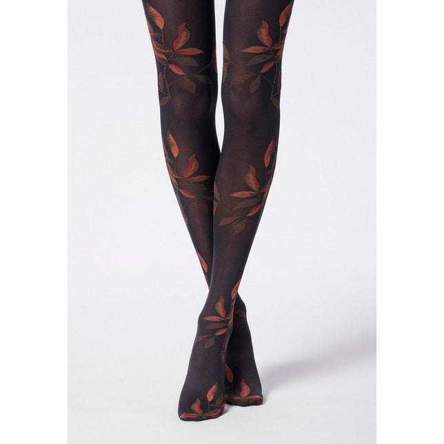 Oroblu Dames Panty Shaded Leaves 50 VOBC68257 - Jambelles