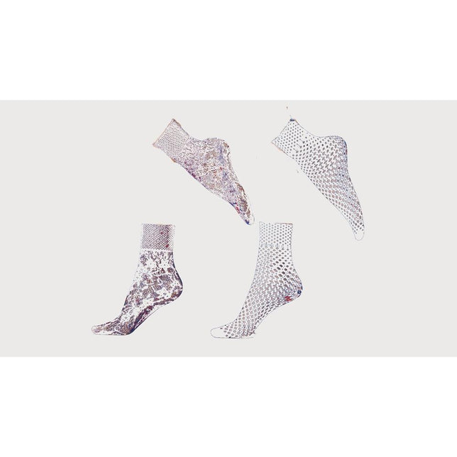 Oroblu Dames Pantysokjes DMB FISHNET-MIX anklet fashion 40 d VOBC65879 - Jambelles