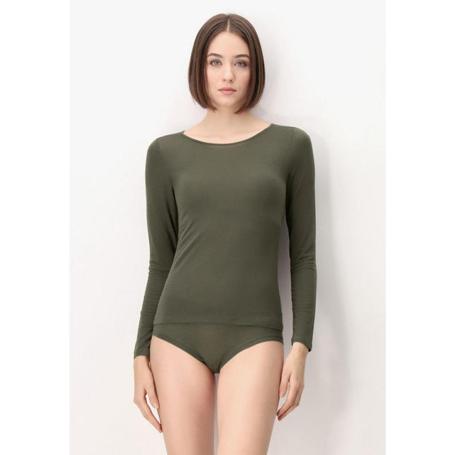 Oroblu Dames Shirt Perfect Line Cashmere - T-Shirt Lon VOBT67055 - Jambelles