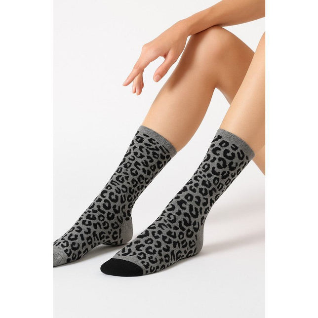 Oroblu Dames Sokken Leopard VOBC68279 - Jambelles