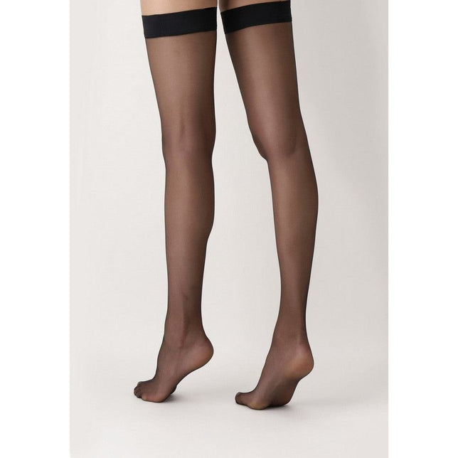Oroblu Dames Stay-up Kousen Bas Geo Up 8 Stocking Stay-Up VOBC01003 - Jambelles
