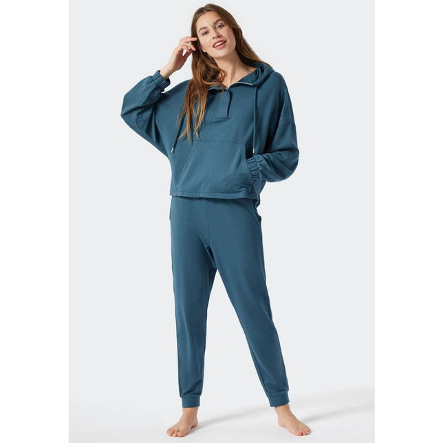 Schiesser Dames Loungewear Shirt 1/1 met kap 177343 - Jambelles