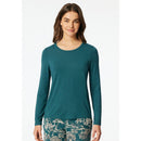 Schiesser Dames Nacht Shirt Langarm Rundhals 183663 - Jambelles