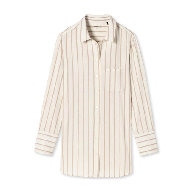 Schiesser Dames Nacht Shirt Nachthemd Lang 178086 - Jambelles