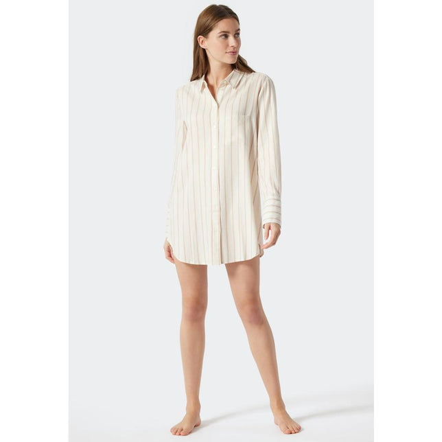 Schiesser Dames Nacht Shirt Nachthemd Lang 178086 - Jambelles