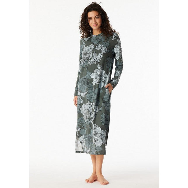 Schiesser Dames Nachthemd lang Arm, 120cm 183071 - Jambelles