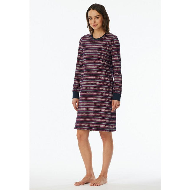 Schiesser Dames Nachthemd Sleepshirt 1/1 Arm, 95cm 182117 - Jambelles