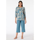 Schiesser Dames Pyjama Set Schlafanzug 3/4 181236 - Jambelles