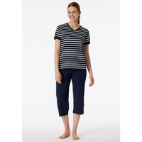 Schiesser Dames Pyjama Set Schlafanzug 3/4 kurzarm 181254 - Jambelles