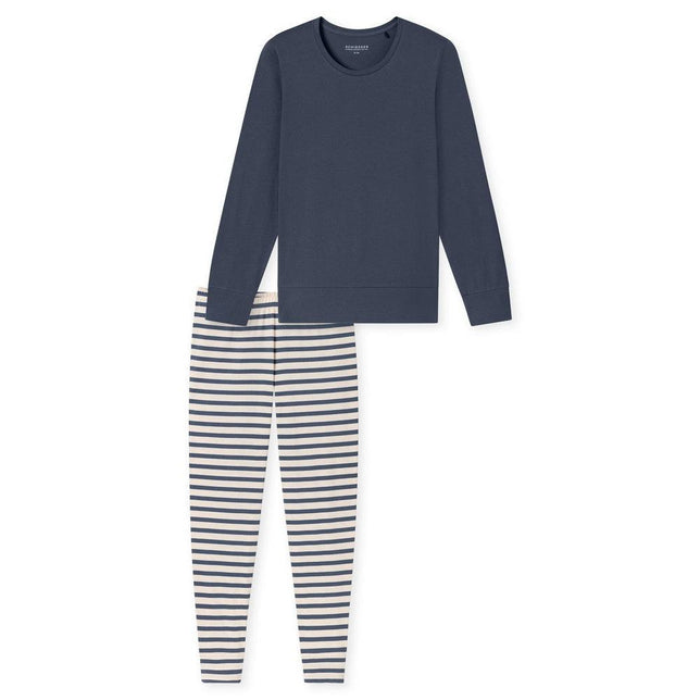 Schiesser Dames Pyjama Set Schlafanzug lang 181746 - Jambelles