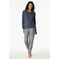 Schiesser Dames Pyjama Set Schlafanzug lang 181746 - Jambelles