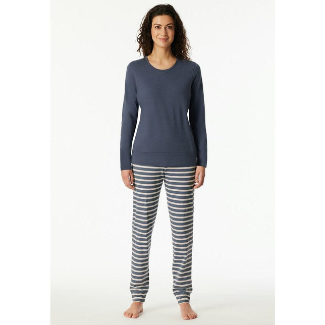 Schiesser Dames Pyjama Set Schlafanzug lang 181746 - Jambelles