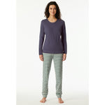 Schiesser Dames Pyjama Set Schlafanzug lang 181746 - Jambelles