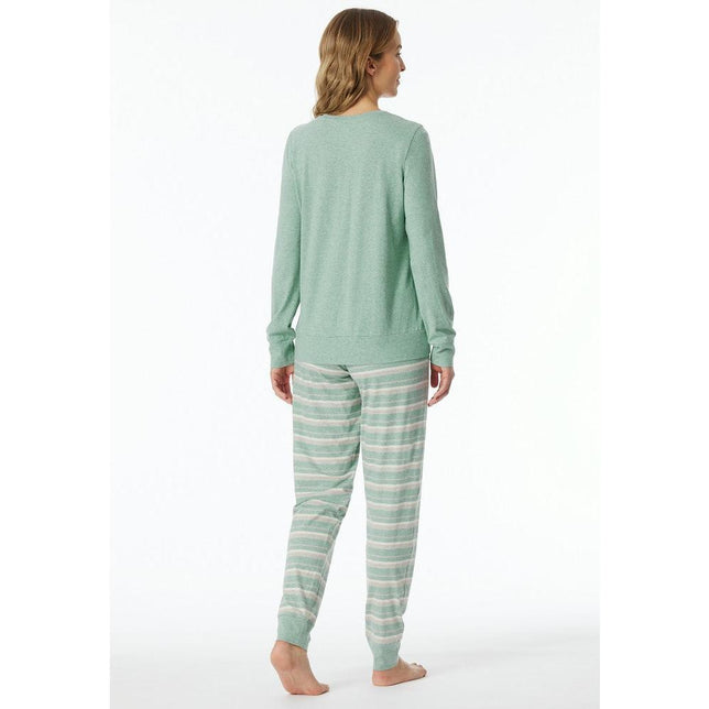 Schiesser Dames Pyjama Set Schlafanzug lang 181746 - Jambelles