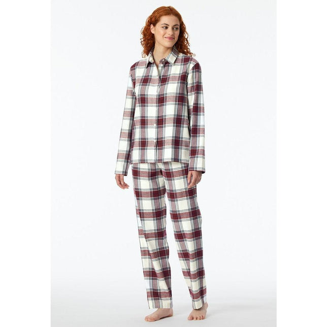 Schiesser Dames Pyjama Set Schlafanzug lang 182122 - Jambelles