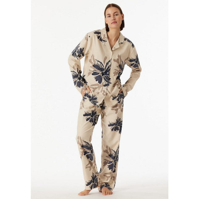Schiesser Dames Pyjama Set Schlafanzug lang 183064 - Jambelles