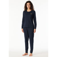 Schiesser Dames Pyjama Set Schlafanzug Lang 183206 - Jambelles