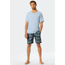 Schiesser Heren Nacht Shirt 1/2 arm 169872 - Jambelles