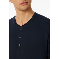 Schiesser Heren Nacht Shirt Langarmshirt Knopfleiste 182517 - Jambelles
