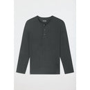 Schiesser Heren Nacht Shirt Langarmshirt Knopfleiste 182517 - Jambelles