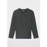 Schiesser Heren Nacht Shirt Langarmshirt Knopfleiste 182517 - Jambelles