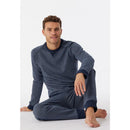 Schiesser Heren Nacht Shirt Langarmshirt Rundhals 180287 - Jambelles