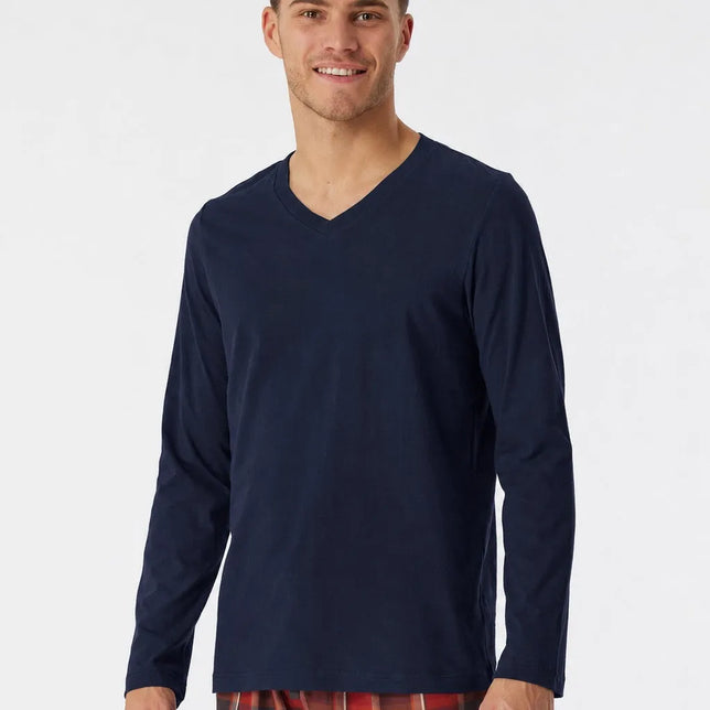 Langarmshirt V-Ausschnitt 180285