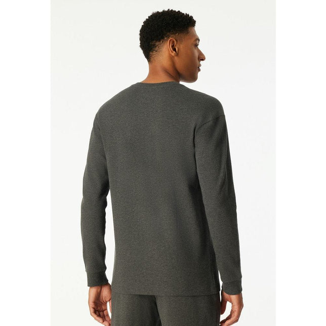 Schiesser Heren Nacht Shirt Sweatshirt 183108 - Jambelles