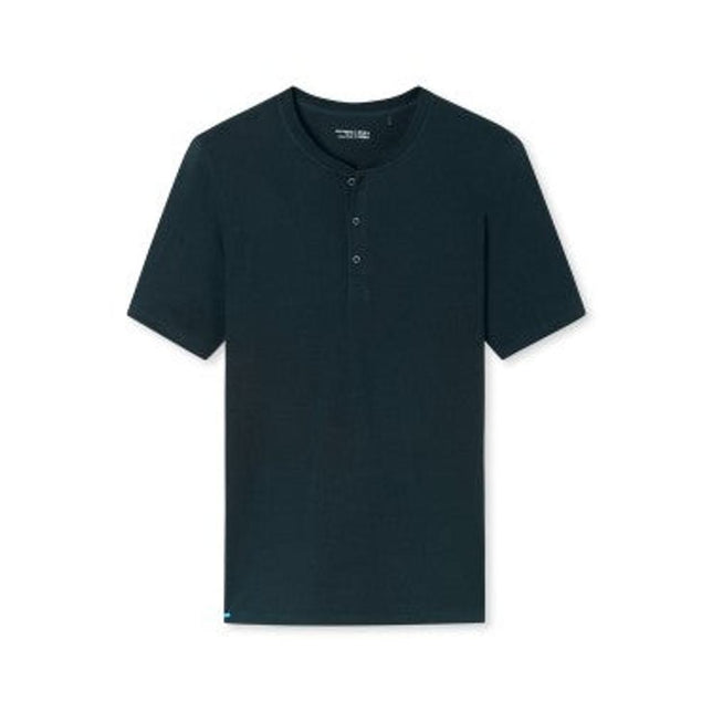 Schiesser Heren Nacht Shirt T-Shirt Knopfleiste 182516 - Jambelles